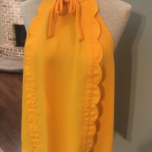 Victoria Beckhman Yellow Top - Picture 2 of 6